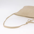 LOEWE Shoulder Bag Leather Ivory Gold Tone Auth bs37990-7