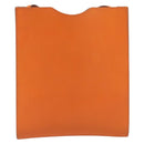 HERMES Onimetu Shoulder Bag Leather Orange Auth bs37999-3
