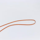 HERMES Onimetu Shoulder Bag Leather Orange Auth bs37999-8