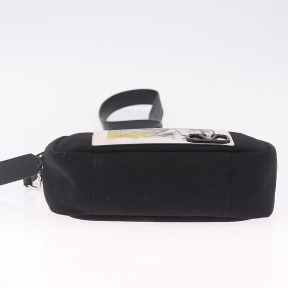 Valentino UNDERCOVER Collaboration Shoulder Bag Canvas Black Auth bs38000A