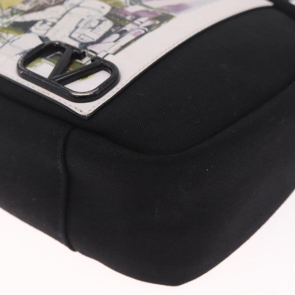 Valentino UNDERCOVER Collaboration Shoulder Bag Canvas Black Auth bs38000A