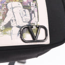 Valentino UNDERCOVER Collaboration Shoulder Bag Canvas Black Auth bs38000A-18
