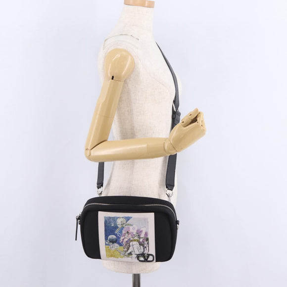 Valentino UNDERCOVER Collaboration Shoulder Bag Canvas Black Auth bs38000A