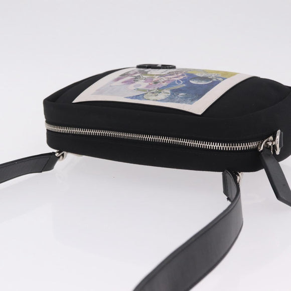 Valentino UNDERCOVER Collaboration Shoulder Bag Canvas Black Auth bs38000A