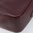 Cartier Must Line Shoulder Bag Leather Bordeaux Gold Tone Auth bs38005A-12