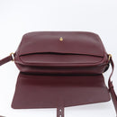 Cartier Must Line Shoulder Bag Leather Bordeaux Gold Tone Auth bs38005A-17