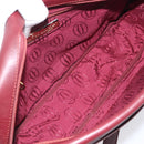 Cartier Must Line Shoulder Bag Leather Bordeaux Gold Tone Auth bs38005A-21