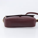 Cartier Must Line Shoulder Bag Leather Bordeaux Gold Tone Auth bs38005A-9