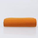 HERMES Etui Cult GM Pouch Felt Orange Silver Auth bs38006-6