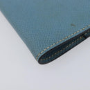 HERMES Agenda PM Day Planner Cover Leather Light Blue Silver Auth bs38008-10