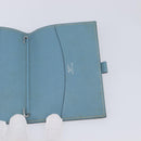 HERMES Agenda PM Day Planner Cover Leather Light Blue Silver Auth bs38008-17