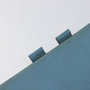 HERMES Agenda PM Day Planner Cover Leather Light Blue Silver Auth bs38008-23