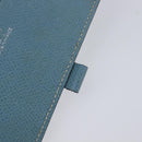 HERMES Agenda PM Day Planner Cover Leather Light Blue Silver Auth bs38008-24
