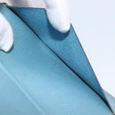 HERMES Agenda PM Day Planner Cover Leather Light Blue Silver Auth bs38008-25