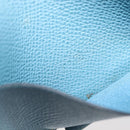 HERMES Agenda PM Day Planner Cover Leather Light Blue Silver Auth bs38008-27