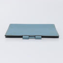 HERMES Agenda PM Day Planner Cover Leather Light Blue Silver Auth bs38008-5