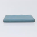 HERMES Agenda PM Day Planner Cover Leather Light Blue Silver Auth bs38008-6