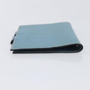 HERMES Agenda PM Day Planner Cover Leather Light Blue Silver Auth bs38008-7