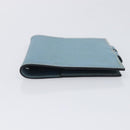 HERMES Agenda PM Day Planner Cover Leather Light Blue Silver Auth bs38008-8