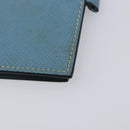 HERMES Agenda PM Day Planner Cover Leather Light Blue Silver Auth bs38008-9