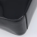 CELINE Hand Bag Patent Black Auth bs38013-11