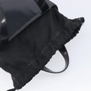CELINE Hand Bag Patent Black Auth bs38013-17