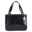 CELINE Hand Bag Patent Black Auth bs38013-2