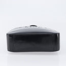CELINE Hand Bag Patent Black Auth bs38013-9