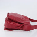 LOEWE Shoulder Bag Leather Red Gold Tone Auth bs38014-4