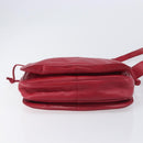 LOEWE Shoulder Bag Leather Red Gold Tone Auth bs38014-9