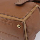 Saint Laurent Muse To Hand Bag Leather Brown Gold Tone 229680 Auth bs38016-11