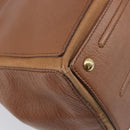 Saint Laurent Muse To Hand Bag Leather Brown Gold Tone 229680 Auth bs38016-14