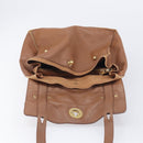 Saint Laurent Muse To Hand Bag Leather Brown Gold Tone 229680 Auth bs38016-17