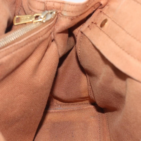 Saint Laurent Muse To Hand Bag Leather Brown Gold Tone 229680 Auth bs38016