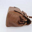 Saint Laurent Muse To Hand Bag Leather Brown Gold Tone 229680 Auth bs38016-4