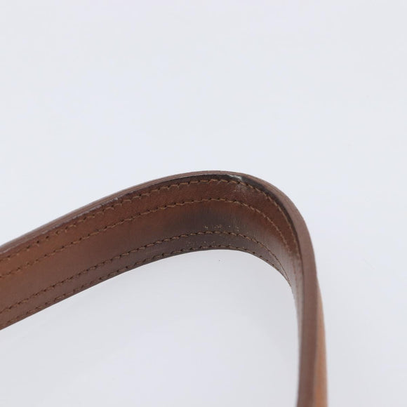 Saint Laurent Muse To Hand Bag Leather Brown Gold Tone 229680 Auth bs38016