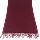 HERMES Scarf Cashmere Bordeaux Auth bs38022-10