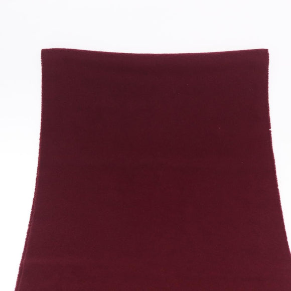 HERMES Scarf Cashmere Bordeaux Auth bs38022