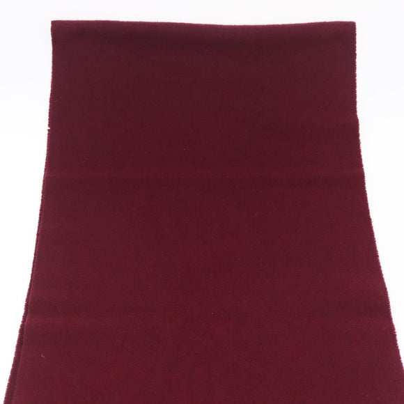 HERMES Scarf Cashmere Bordeaux Auth bs38022
