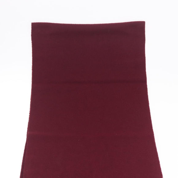 HERMES Scarf Cashmere Bordeaux Auth bs38022