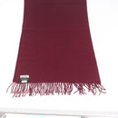 HERMES Scarf Cashmere Bordeaux Auth bs38022-7