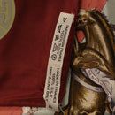 HERMES Carre90 Scarf Silk Bordeaux Light Blue ""CHARREADA"" Auth bs38024-14