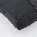 HERMES Akapu Luco Bandouliere MM Shoulder Bag Nylon Black Silver Auth bs38026-11