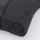 HERMES Akapu Luco Bandouliere MM Shoulder Bag Nylon Black Silver Auth bs38026-12