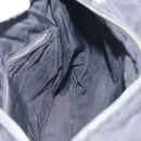 HERMES Akapu Luco Bandouliere MM Shoulder Bag Nylon Black Silver Auth bs38026-16