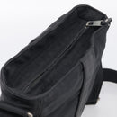 HERMES Akapu Luco Bandouliere MM Shoulder Bag Nylon Black Silver Auth bs38026-6
