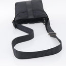 HERMES Akapu Luco Bandouliere MM Shoulder Bag Nylon Black Silver Auth bs38026-7