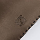 LOEWE Clutch Bag Leather Brown Auth bs38037-12