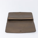 LOEWE Clutch Bag Leather Brown Auth bs38037-13