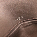 LOEWE Clutch Bag Leather Brown Auth bs38037-14